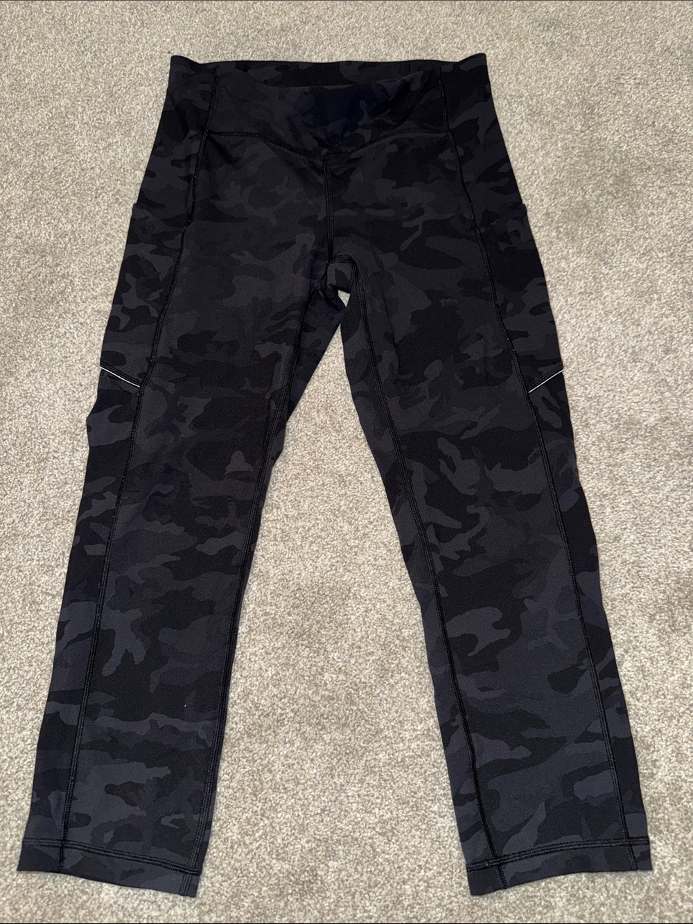 Lululemon align crop leggings black camo